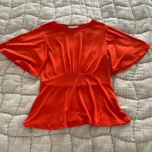 NWOT Banana Republic orange blouse